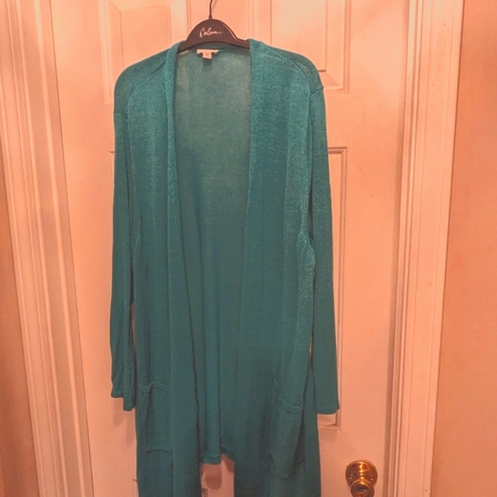 J Jill 3x light weight cardigan open front sweater